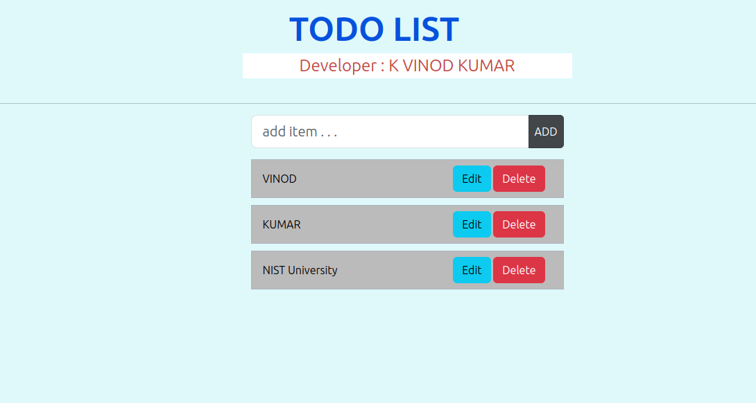 Todo app